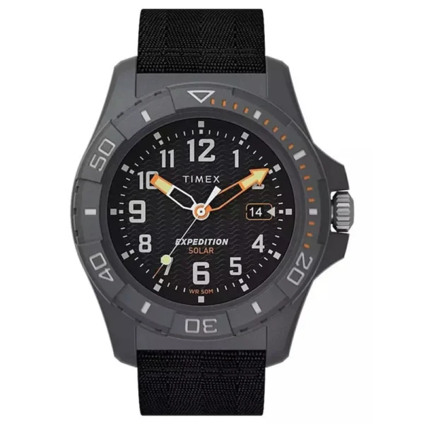 Timex Ανδρικό Ρολόι 13mm Μπαταρίας με Μαύρο Υφασμάτινο Λουράκι – TW2V40500