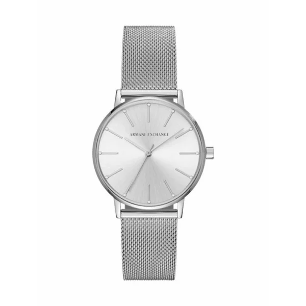 Armani Exchange Γυναικείο Ρολόι 36mm Μπαταρίας με Ασημί Μεταλλικό Μπρασελέ – AX5535