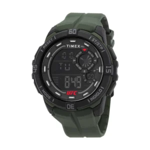 Timex Ufc Rush Ψηφιακό Ανδρικό Ρολόι 52mm Μπαταρίας με Πράσινο Καουτσούκ Λουράκι