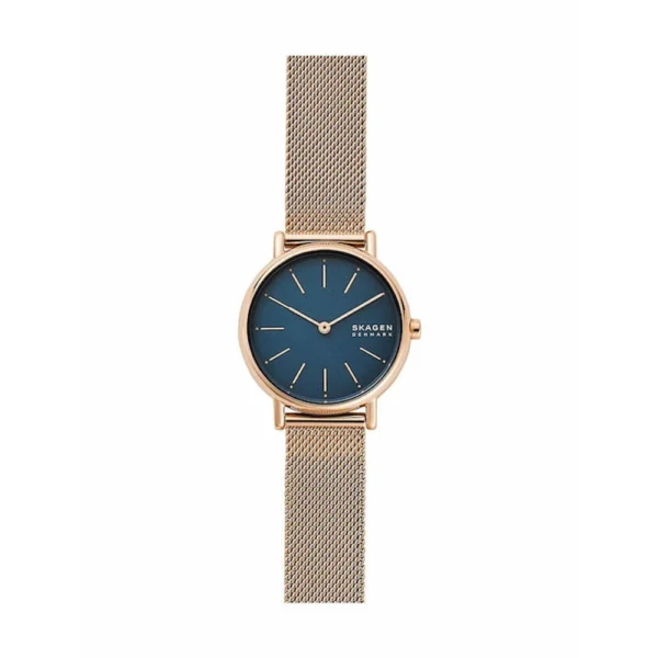Skagen Signatur Γυναικείο Ρολόι 25mm Μπαταρίας με Ροζ Χρυσό Μεταλλικό Μπρασελέ – SKW2837