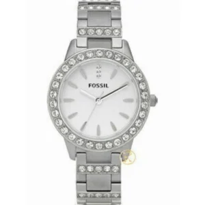 Fossil Γυναικείο Ρολόι 34mm Μπαταρίας με Ασημί Μεταλλικό Μπρασελέ - ES2362