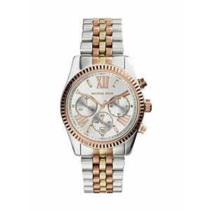 Michael Kors Lexington Γυναικείο Ρολόι 38mm Χρονογράφος Μπαταρίας με Ροζ Χρυσό Μεταλλικό Μπρασελέ - MK5735