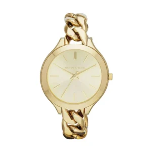 Michael Kors Runway Γυναικείο Ρολόι 42mm Μπαταρίας με Χρυσό Μεταλλικό Μπρασελέ - MK3222