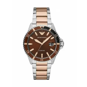 Emporio Armani Mario Ανδρικό Ρολόι 42mm Μπαταρίας με Μεταλλικό Μπρασελέ - AR11340
