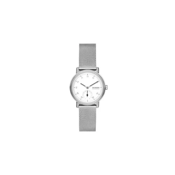 Skagen Γυναικείο Ρολόι 32mm Μπαταρίας με Ασημί Μεταλλικό Μπρασελέ – SKW3100