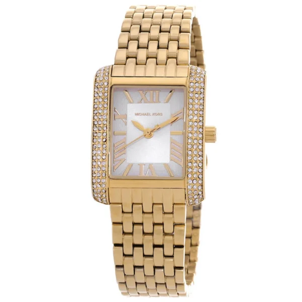 Michael Kors Emery Γυναικείο Ρολόι 27mm Μπαταρίας με Χρυσό Μεταλλικό Μπρασελέ – MK4826