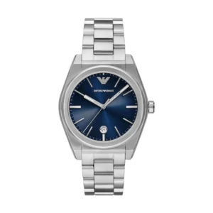 Emporio Armani Federico Ανδρικό Ρολόι 41mm Χρονογράφος Μπαταρίας με Ασημί Μεταλλικό Μπρασελέ - AR11620