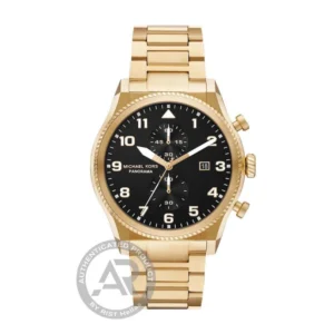 Michael Kors Panorama Ανδρικό Ρολόι Χρονογράφος Μπαταρίας με Χρυσό Μεταλλικό Μπρασελέ - MK9195