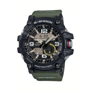 Casio G-Shock Master of G-Land Mudmaster Ανδρικό Ρολόι 55mm Χρονογράφος Μπαταρίας με Πράσινο Καουτσούκ Λουράκι - GG-1000-1A3ER