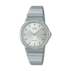Casio Collection Γυναικείο Ρολόι 34.9mm Μπαταρίας με Ασημί Μεταλλικό Μπρασελέ - MQ-24D-7E