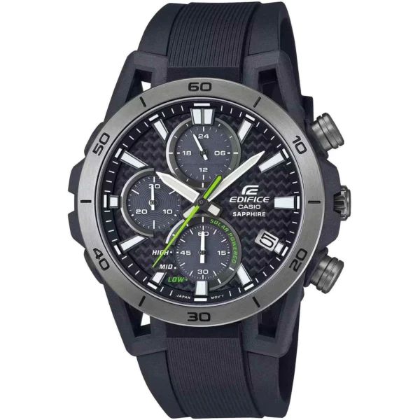 Ρολόι CASIO Edifice Solar Chronograph Black Plastic Strap – EFS-S640PB-1AVUEF