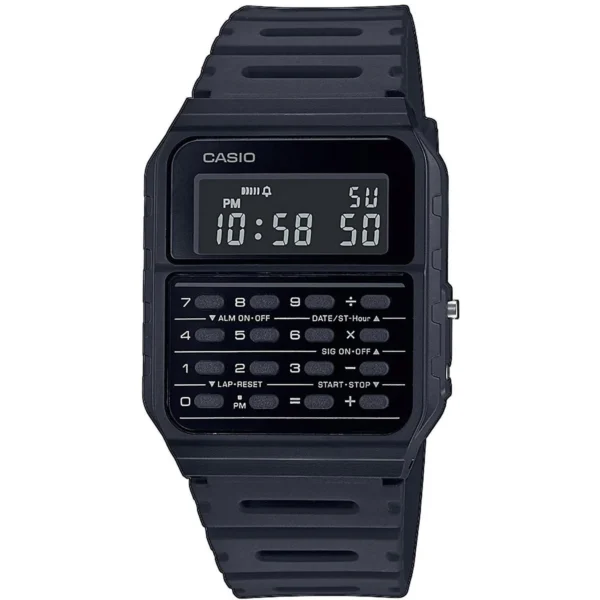 Ρολόι CASIO Vintage Edgy Chronograph Black Rubber Strap – CA-53WF-1BEF