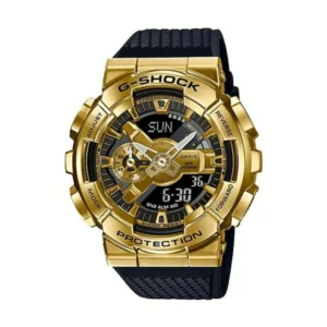 Casio G-Shock Ανδρικό Ρολόι Χρονογράφος Μπαταρίας με Μαύρο Καουτσούκ Λουράκι - GM-110G-1A9ER