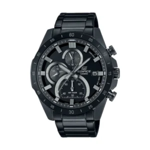 Casio Edifice Ανδρικό Ρολόι 47mm Χρονογράφος Μπαταρίας με Μαύρο Μεταλλικό Μπρασελέ - EFR-571MDC-1AVUEF