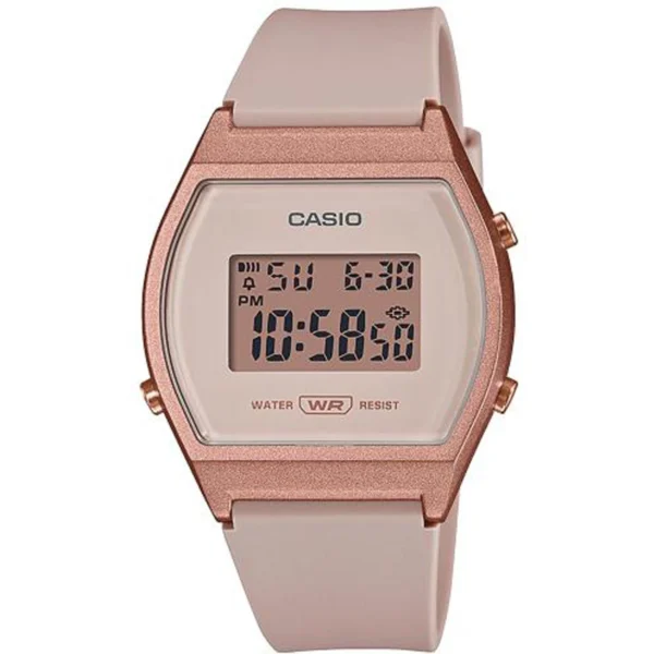Ρολόι CASIO Collection Chronograph Pink Rubber Strap – LW-204-4AEF