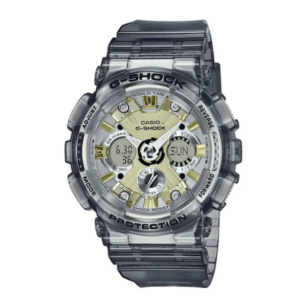 Casio G-Shock Ανδρικό Ρολόι 43mm Χρονογράφος Μπαταρίας με Γκρι Καουτσούκ Λουράκι