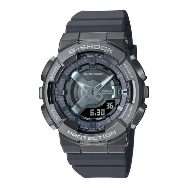 Casio G-Shock Αναλογικό/Ψηφιακό Ανδρικό Ρολόι 44mm Μπαταρίας με Γκρι Καουτσούκ Λουράκι – GM-S110B-8AER