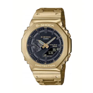 Casio G-shock Ανδρικό Ρολόι Μπαταρίας με Χρυσό Μεταλλικό Μπρασελέ - GM-B2100GD-9AER