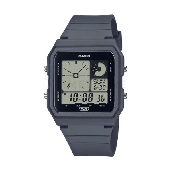 Casio Ψηφιακό Ανδρικό Ρολόι Μπαταρίας με Γκρι Καουτσούκ Λουράκι – LF-20W-8A2DF