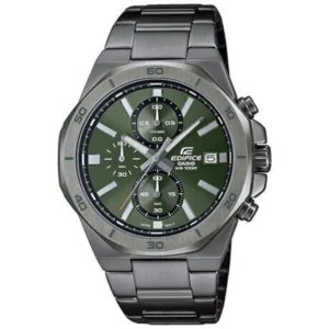 Casio Edifice Ανδρικό Ρολόι Χρονογράφος Μπαταρίας με Γκρι Μεταλλικό Μπρασελέ - EFV-640DC-3AVUEF