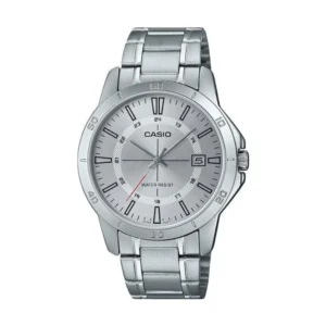Casio Ανδρικό Ρολόι Μπαταρίας με Ασημί Μεταλλικό Μπρασελέ - MTP-V004D-7CUDF