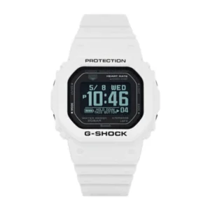 Casio Ψηφιακό Ανδρικό Ρολόι Μπαταρίας με Λευκό Καουτσούκ Λουράκι - DW-H5600-7ER