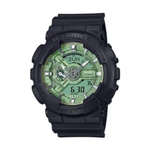 Casio G-shock Ανδρικό Ρολόι 51.2mm Μπαταρίας με Μαύρο Καουτσούκ Λουράκι - GA-110CD-1A3ER
