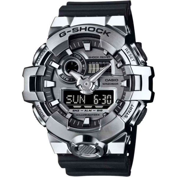 Ρολόι G-SHOCK G-Steel Dual Time Chronograph Black Plastic Strap – GM-700-1AER