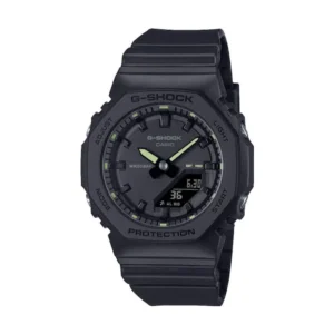 Casio G-shock Ψηφιακό Γυναικείο Ρολόι Μπαταρίας με Μαύρο Καουτσούκ Λουράκι - GMA-P2100SA-1A2ER