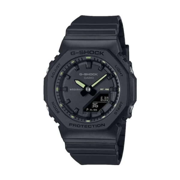 Casio G-shock Ψηφιακό Γυναικείο Ρολόι Μπαταρίας με Μαύρο Καουτσούκ Λουράκι – GMA-P2100SA-1A2ER
