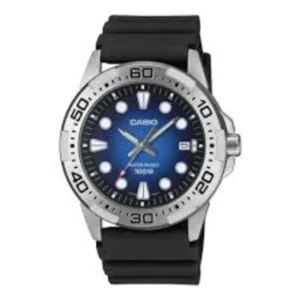 Casio Standard Ανδρικό Ρολόι 44mm Μπαταρίας με Μαύρο Καουτσούκ Λουράκι - MTD-140-2AVDF