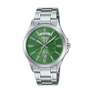 Casio Ανδρικό Ρολόι 40mm Μπαταρίας με Ασημί Μεταλλικό Μπρασελέ - MTP-1381D-3AVDF