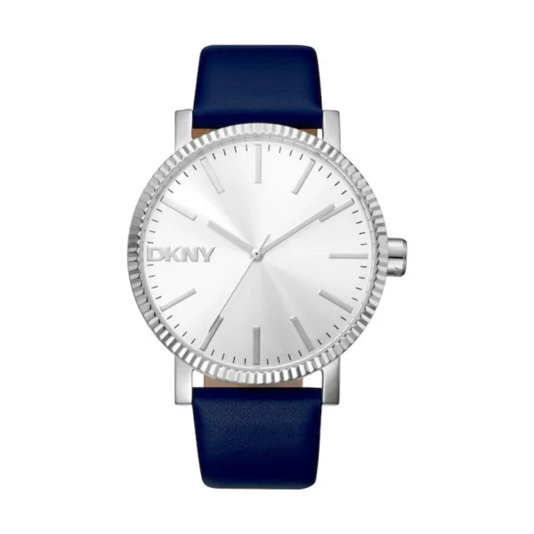 DKNY Soho Γυναικείο Ρολόι 40mm Μπαταρίας με Μπλε Δερμάτινο Λουράκι – DK1L034L0015