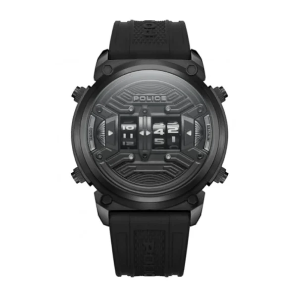 Police The Batman Collectors Edition Ανδρικό Ρολόι 49mm Χρονογράφος Μπαταρίας με Μαύρο Καουτσούκ Λουράκι – PEWJP2228502