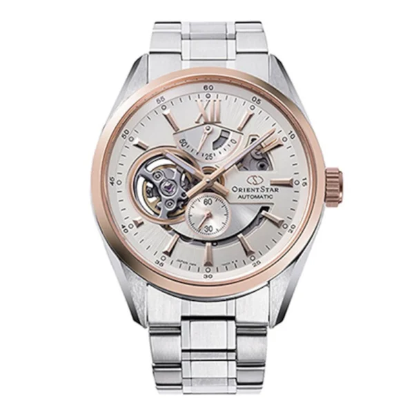 Orient Contemporary Ανδρικό Ρολόι 41mm Αυτόματο με Ασημί Μεταλλικό Μπρασελέ – RE-AV0123G00B