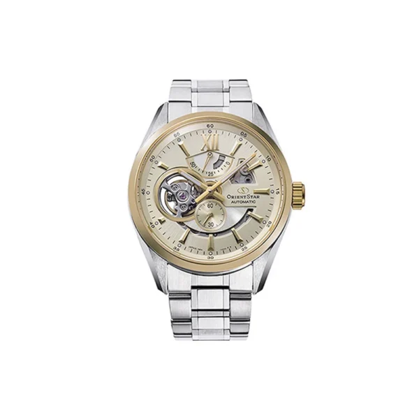 Orient Contemporary Ανδρικό Ρολόι 42mm Αυτόματο με Ασημί Μεταλλικό Μπρασελέ – RE-AV0124G00B