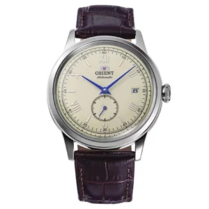 Orient Bambino Ανδρικό Ρολόι 38.4mm Αυτόματο με Καφέ Δερμάτινο Λουράκι - RA-AP0105Y30B