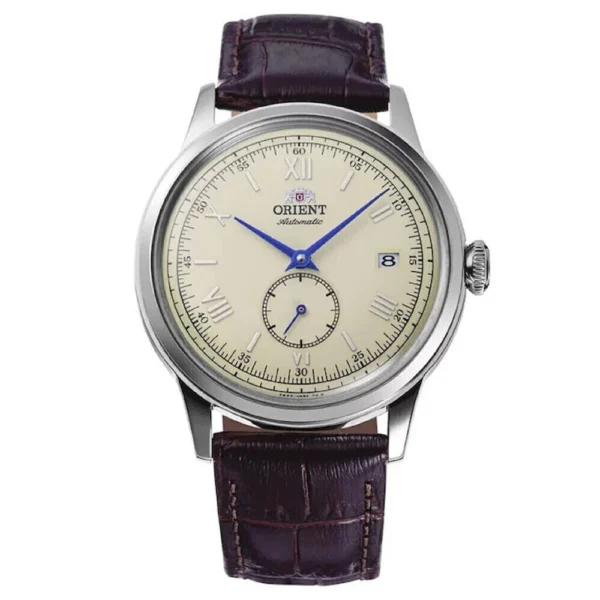 Orient Bambino Ανδρικό Ρολόι 38.4mm Αυτόματο με Καφέ Δερμάτινο Λουράκι – RA-AP0105Y30B