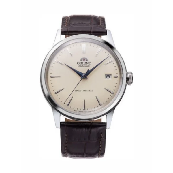 Orient Bambino Ανδρικό Ρολόι 38mm Αυτόματο με Καφέ Δερμάτινο Λουράκι – RA-AC0M04Y30B