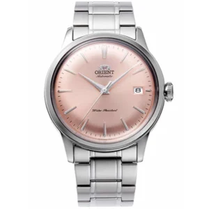 Orient Γυναικείο Ρολόι 38mm Αυτόματο με Ασημί Μεταλλικό Μπρασελέ - RA-AC0M11Y30B