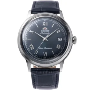 Orient Ανδρικό Ρολόι 40.5mm Αυτόματο με Μπλε Δερμάτινο Λουράκι - RA-AC0024L30B