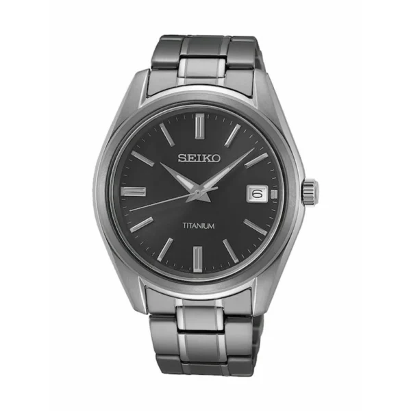 Seiko Ανδρικό Ρολόι 40.2mm Μπαταρίας με Γκρι Μεταλλικό Μπρασελέ – SUR375P1