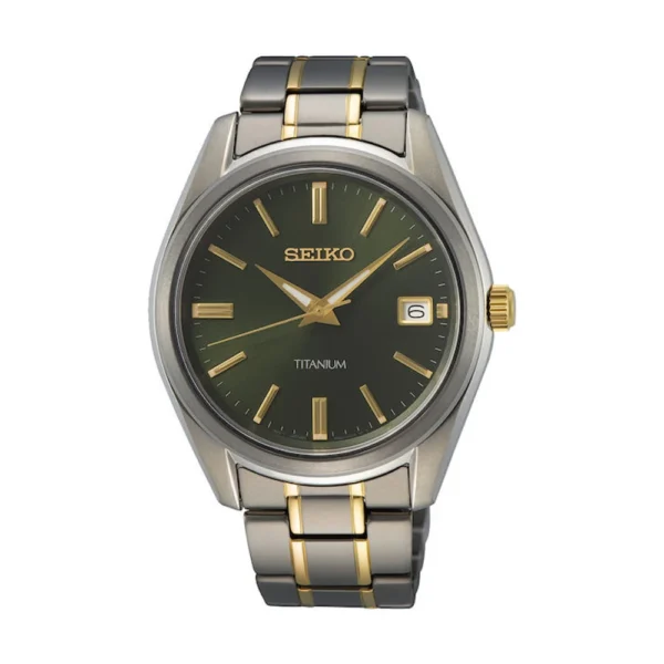Seiko Ανδρικό Ρολόι 40.2mm Μπαταρίας με Γκρι Μεταλλικό Μπρασελέ – SUR377P1