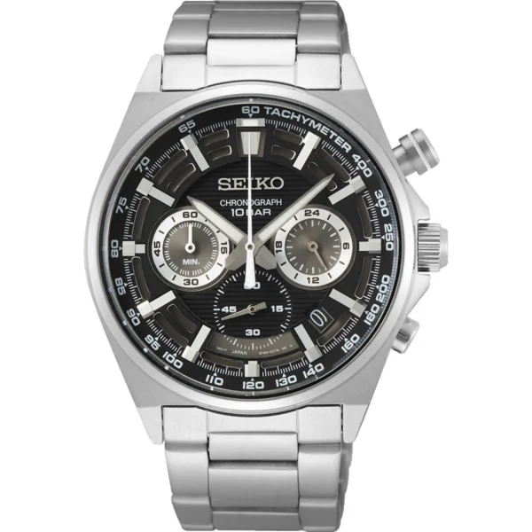 Ρολόι SEIKO Men Chronograph Silver Stainless Steel Bracelet – SSB397P1