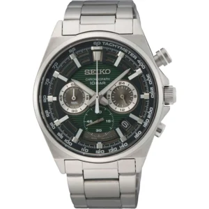 Ρολόι SEIKO Racing Sport Chronograph Silver Stainless Steel Bracelet - SSB405P1