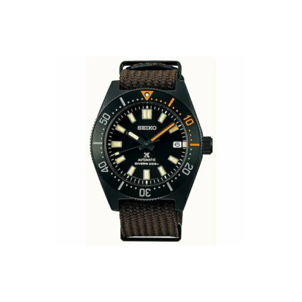 Seiko Prospex Sea The Black Series Limited Edition 1965 Ανδρικό Ρολόι 40.5mm Αυτόματο με Καφέ Υφασμάτινο Λουράκι – SPB253J1