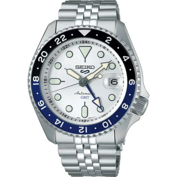 Ρολόι SEIKO 5 Sports SKX GMT Automatic Dual Time Silver Stainless Steel Bracelet – SSK033K1