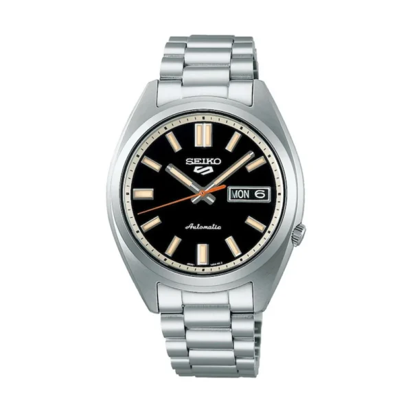 Seiko Sports Ανδρικό Ρολόι 37.4mm Αυτόματο με Ασημί Μεταλλικό Μπρασελέ – SRPK89K1