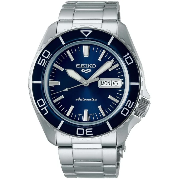 Ρολόι SEIKO 5 Sports SKX – SNZH 5 Automatic Silver Stainless Steel Bracelet – SRPK97K1