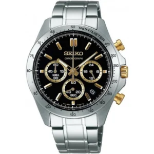 Seiko Ανδρικό Ρολόι Μπαταρίας με Ασημί Μεταλλικό Μπρασελέ - SBTR015